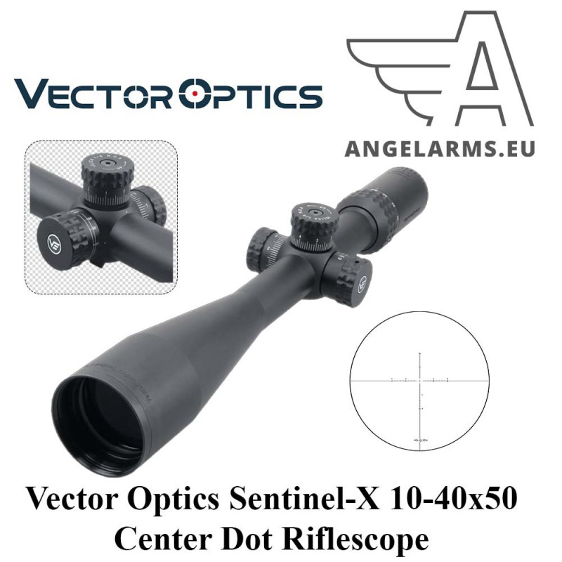 Vector Optics Sentinel-X 10-40x50 Center Dot Riflescope