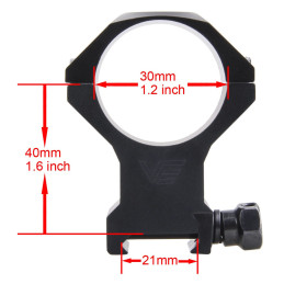 Vector Optics 34mm X-Accu High Profile Picatinny Rings