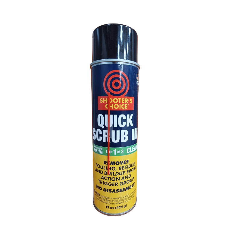 Shooter Choice Quick-Scrub 3 Gun Cleaner-Degreaser 15 oz/ 450 ml Aerosol