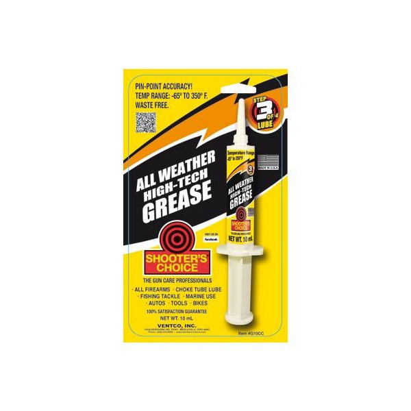 Shooter Choice All Weather High-Tech Gun Grease 10cc Syringe
