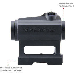 Vector Optics Maverick 1x22 Rubber Cover Red Dot Sight