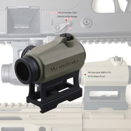 Vector Optics Maverick 1x22 Dark Earth Rubber Cover Red Dot Sight