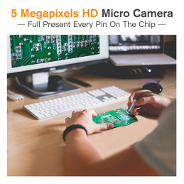 Teslong 16feet / 5m Auto Focus Endoscope Camera with 5.0 Megapixels HD Micro Inspection Camera