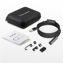 Teslong 16feet / 5m Auto Focus Endoscope Camera with 5.0 Megapixels HD Micro Inspection Camera