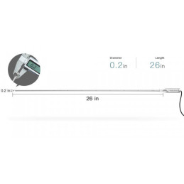 26inch / 66cm Rigid Borescope with 4.5inch Monitor Screen Teslong
