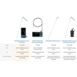 26inch / 66cm Rigid Borescope with 4.5inch Monitor Screen Teslong