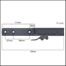 Contessa SBP07 QD Mount for Picatinny Designed for Night Vision Scopes such as Pulsar