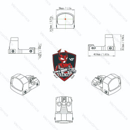 Vectors Optics Frenzy-S 1x17x24 MIC Red Dot Sight