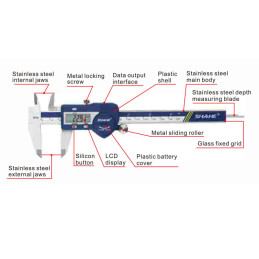 Digital Vernier Caliper with large screen 0-150mm SHAHE