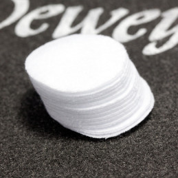 Dewey 2-3/4" Round Patches – 100/Bag for .38-.45 cal & .410-20 Gauge. Model P-351 100pcs