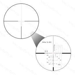 Vector Optics Continental x6 2.5-15x56 Riflescope BDC Hunting Riflescope