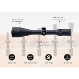 Vector Optics Continental x6 2.5-15x56 Riflescope BDC Hunting Riflescope