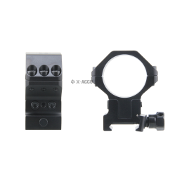 Vector Optics X-ACCU 30mm Adjustable Elevation Picatinny Rings