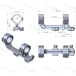 Vector Optics 1-Piece Extended Picatinny AR Mount