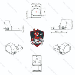 Vector Optics Frenzy 1x22x26 AUT Red Dot Sight