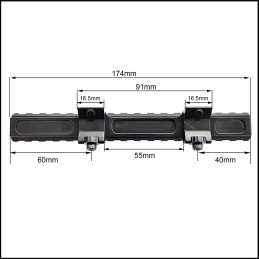 Contessa Picatinny Rail for Blaser (Extended Length) 20MOA FXB03