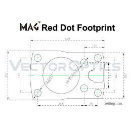 Vector Optics MAG Red Dot Sight Offset Picatinny Mount