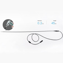 Teslong NTG500 114 cm / 45-Inch Flexible Rifle Borescope with 5-inch IPS Screen + 5 different size mirrors