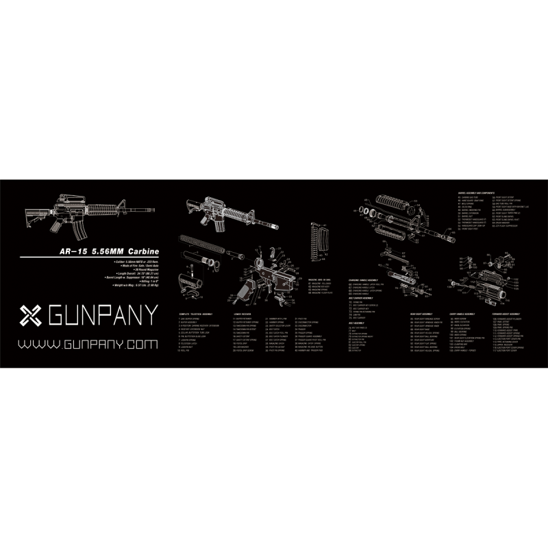 Vector Optics Gunpany AR15 Gun Cleaning Bench Mat