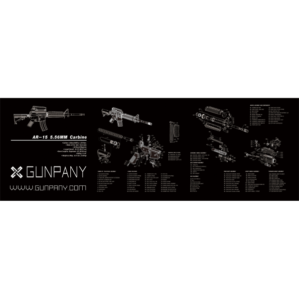 Vector Optics Gunpany AR15 Gun Cleaning Bench Mat