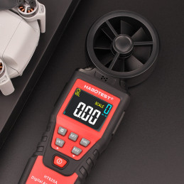 Habotest HT625A Anemometer Wind Speed Meter Digital Anemometer 30m/s Hand-held Measure Tool 9999 Counters