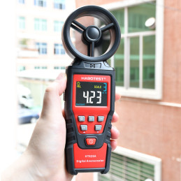 Habotest HT625A Anemometer Wind Speed Meter Digital Anemometer 30m/s Hand-held Measure Tool 9999 Counters