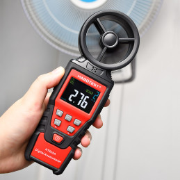 Habotest HT625A Anemometer Wind Speed Meter Digital Anemometer 30m/s Hand-held Measure Tool 9999 Counters