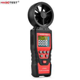 Habotest HT625A Anemometer Wind Speed Meter Digital Anemometer 30m/s Hand-held Measure Tool 9999 Counters