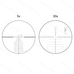 Vector Optics Continental 5-30x56 FFP 34mm Riflescope Ranging