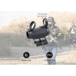 Vector Optics Maverick-IV 1x20 Mini Rubber Armored Reflex Sight MIL