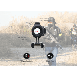 Vector Optics Maverick-IV 1x20 Mini Rubber Armored Reflex Sight MIL