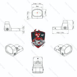 Vector Optics Frenzy 1x20x28 6MOA Red Dot Sight