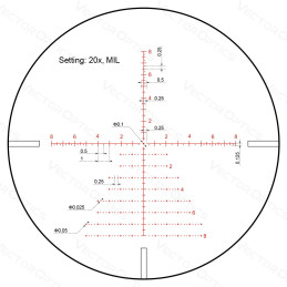 Vector Optics Continental ZOOM x8 4-32x56 SFP ZERO STOP Tactical Scope ED