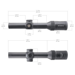 Vector Optics Continental ZOOM x8 1-8x24 SFP Tactical Scope ED