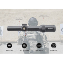 Vector Optics Continental ZOOM x8 1-8x24 SFP Tactical Scope ED
