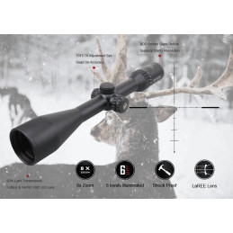 Vector Optics Continental ZOOM x8 4-32x56 SFP Hunting Scope ED