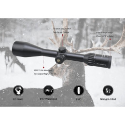 Vector Optics Continental ZOOM x8 4-32x56 SFP Hunting Scope ED