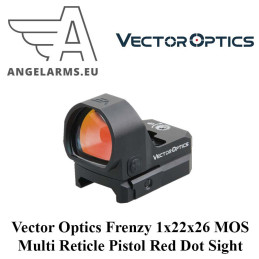Vector Optics Frenzy 1x22x26 MOS Multi Reticles Pistol Red Dot Sight