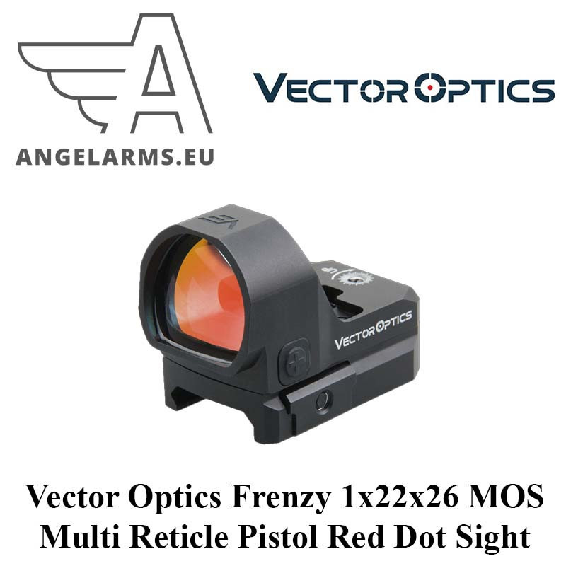 Vector Optics Frenzy 1x22x26 MOS Multi Reticles Pistol Red Dot Sight