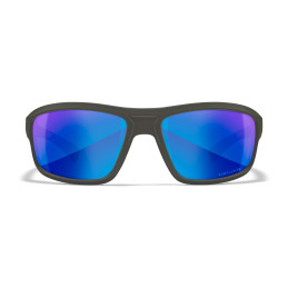 Wiley-X WX Contend sunglasses (Matte Graphite/CAPTIVATE™ Polarized Blue Mirror)