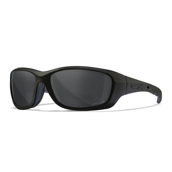 Wiley-X WX Gravity sunglasses (Matte Black/CAPTIVATE™ Polarized Grey)
