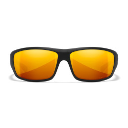 Wiley-X WX Omega sunglasses (Matte Black/CAPTIVATE™ Polarized Bronze Mirror)