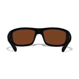 Wiley-X WX Omega sunglasses (Matte Black/CAPTIVATE™ Polarized Bronze Mirror)