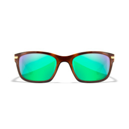 Wiley-X WX Helix sunglasses (Gloss Demi/CAPTIVATE™ Polarized Green Mirror)