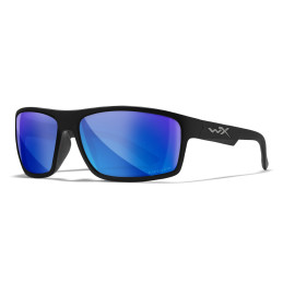 Wiley-X WX Peak sunglasses (Matte Black/CAPTIVATE™ Polarized Blue Mirror)