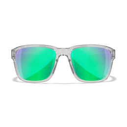 Wiley-X WX Trek sunglasses (Gloss Crystal Light Grey/CAPTIVATE™ Polarized Green Mirror)