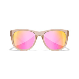 Wiley-X WX Weekender sunglasses (Crystal Blush/CAPTIVATE™ Polarized Rose Gold Mirror)