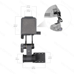 Vector Optics Helmet Head Mount for OWNV-10 Monocular Night Vision