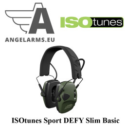 ISOtunes Sport DEFY Slim Basic - active, compact headphones for hunting & shooting sports - SNR: 27 dB - green/black