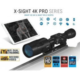 ATN X-Sight-4k, 3-14x, Pro edition Smart Day/Night Hunting Rifle Scope with Full  HD Video rec, WiFi, Smooth zoom